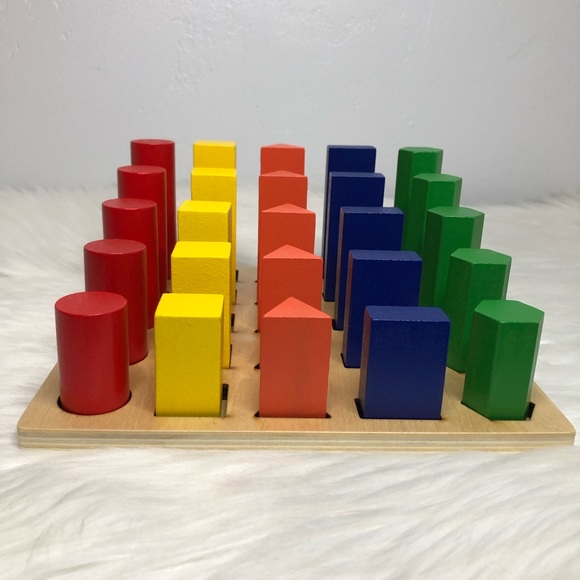 COPY - Shape Sequence Blocks Wooden Educational Montessori Toy Shape Sorting Pu… - Picture 2 of 6